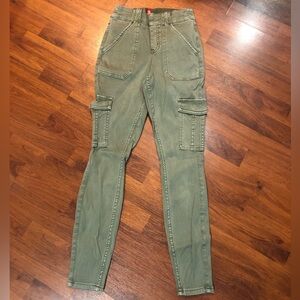 SPANX, Size Small. Cargo High Rise Skinny Leggings Jeans. Army green.